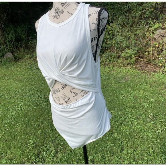 NWT Rylee Ann's women's white thong clasp bodysuit with cutout made in USA - Picture 5 of 10